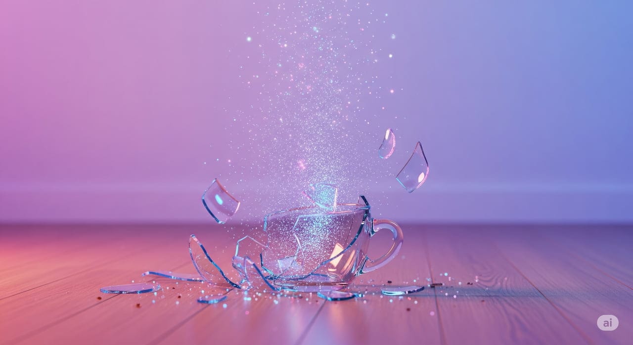 ガラスコップが割れた！スピリチュアルな意味と転機の予兆