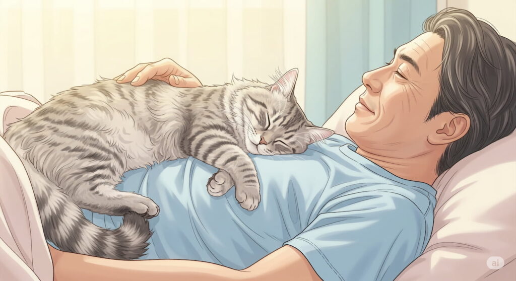 猫がお腹の上で重いと感じる理由