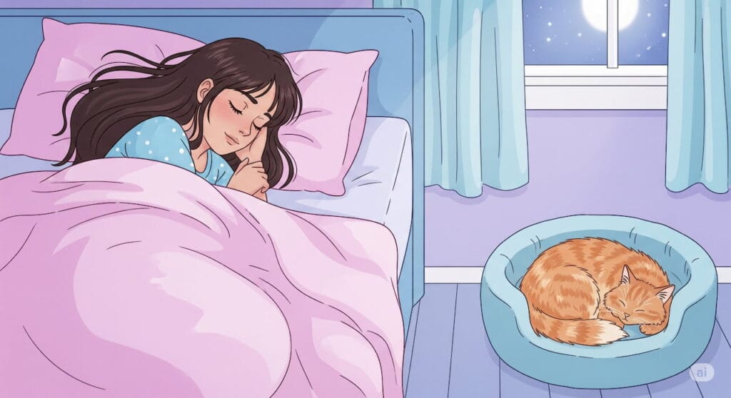 猫と一緒に寝ない方がいい場合の注意点